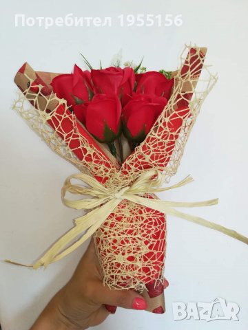 Букети със сапунени рози, снимка 8 - Изкуствени цветя - 37996844