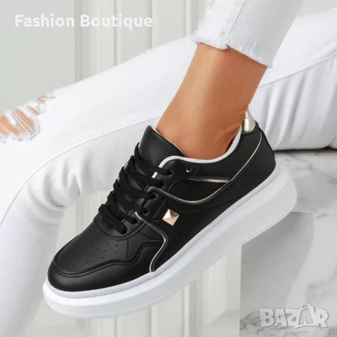 Може ли дамски маратонки с бяла подметка и златисти елементи, снимка 6 - Маратонки - 51245954