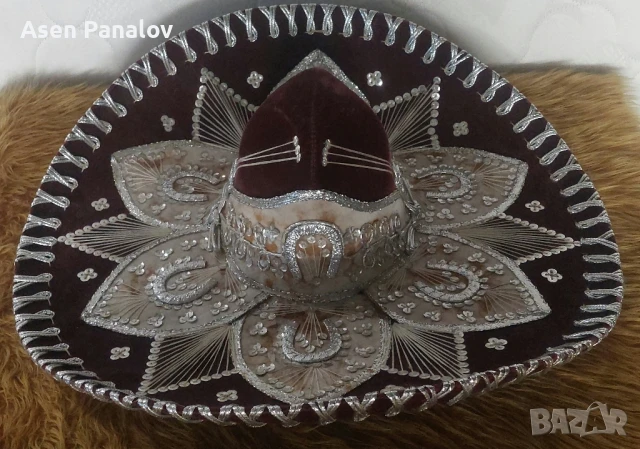 Оригинално  Мексиканско Сомбреро, снимка 4 - Антикварни и старинни предмети - 50462168