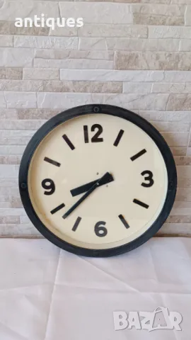 Стар стенен часовник - Радиосинхрон - Произведен в България - Антика - 1970", снимка 5 - Антикварни и старинни предмети - 49464853