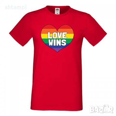 Мъжка тениска Love Wins multicolor Прайд,Празник.Повод,Изненада, снимка 11 - Тениски - 37103331