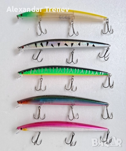 Морски воблери LINGYUE-15лв.сет от 5бр., снимка 6 - Такъми - 52296873