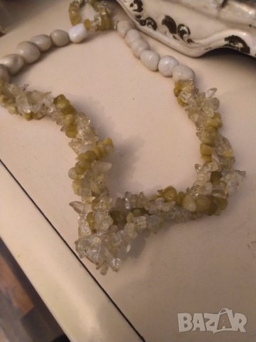 разпродажба РЕТРО ОГЪРЛИЦА ЕСТЕСТВЕНИ КАМЪНИ РЪЧНА ИЗРАБОТКА НАМАЛЕНИЕ , снимка 8 - Колиета, медальони, синджири - 42798222