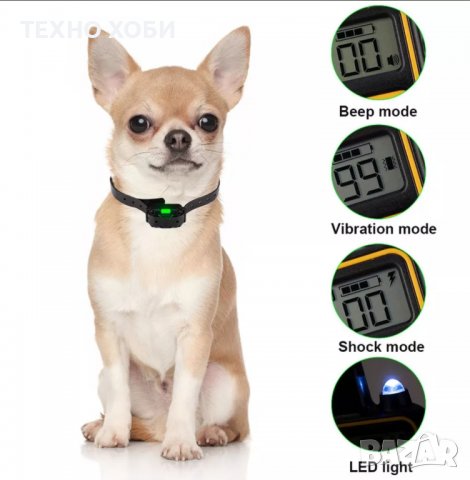 Електронен нашийник за куче водоустойчив потопяем 800м обхват, снимка 18 - За кучета - 37003617