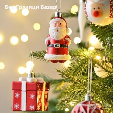 Нови Коледни топки за елха - стилни и издръжливи 40 броя Украса дом, снимка 6 - Други - 48197084