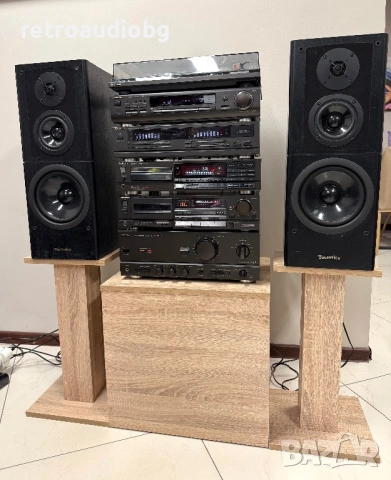 🔈Ретро аудио система - сет TECHNICS - усилвател, сд плеър, дек, тунер, еквалайзер, грамофон,колони, снимка 3 - Аудиосистеми - 54150003