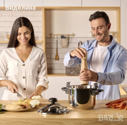 Тенджера под налягане Taurus Classic Moments 4L, снимка 5 - Съдове за готвене - 51999649