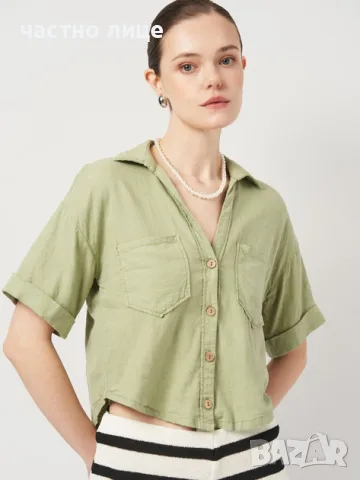 Дамска лятна ризка ZARA, снимка 4 - Ризи - 55808333