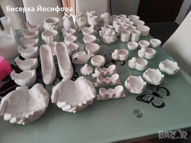 Заготовки  за вашите проекти + Кашпи съдове от керамична смес , снимка 13 - Вази - 50963283