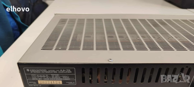 Стерео усилвател Kenwood KA-70, снимка 6 - Ресийвъри, усилватели, смесителни пултове - 52452489