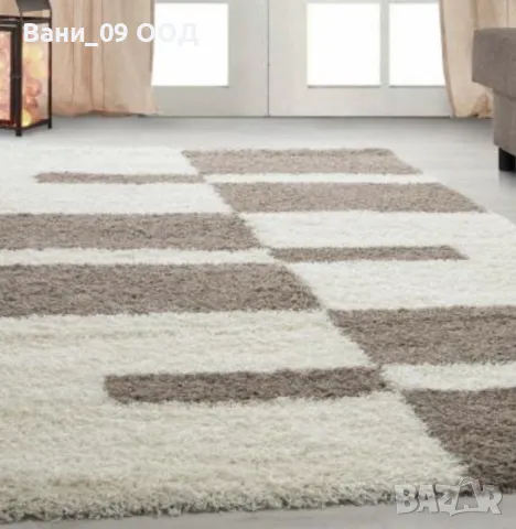 Красив килим в бежово или сиво , снимка 2 - Килими - 47487451