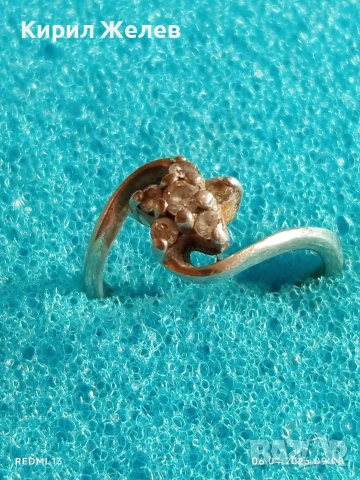 Артистичен сребърен пръстен във формата на звезда 🌟 с инкрустирани кристали 53331, снимка 6 - Пръстени - 54104034