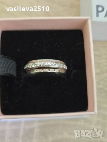 Pandora оригинален дамски сребърен пръстен , снимка 7 - Пръстени - 53891836