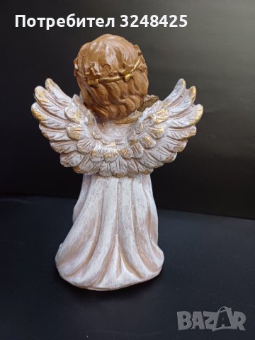 Висок виолетов ангел от висококачествен полирезин, снимка 7 - Статуетки - 42689900