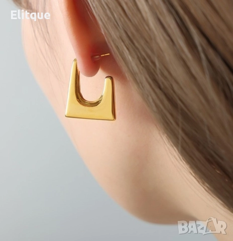 Дамски обеци от медицинска стомана в пънк стил, снимка 2 - Обеци - 52895381