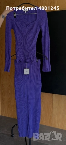 НОВ плетен сет от две части EDITED (Лилав)