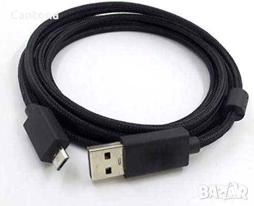 Micro USB 2.0 Data кабел за зареждане на PS4 контролер - 3 метра, снимка 2 - Аксесоари - 34187645