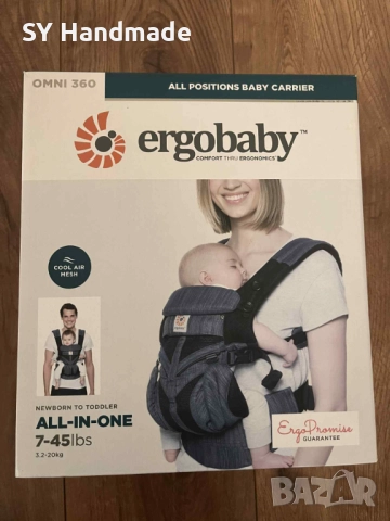 Оригинална Ергономична раница Ergobaby Omni 360, снимка 3 - Кенгура и ранички - 52099138