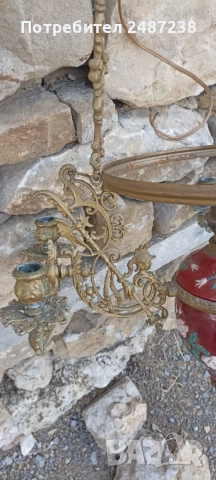 Стар кахлен газов полюлей , снимка 6 - Други ценни предмети - 52052143