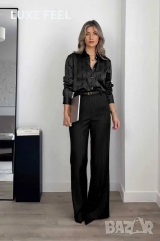 YSL ✨ Дамски Риза + Колан + Панталон, снимка 2 - Комплекти - 56186924