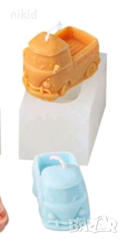 3d камион силиконов молд форма фондан шоколад гипс смола свещ декор, снимка 3 - Форми - 50636867