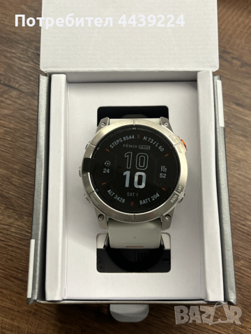 Garmin fēnix 7X Pro Sapphire Solar Titanium – НОВ, снимка 2 - Фитнес уреди - 53204884