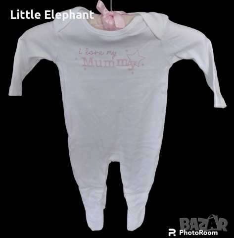 Цяла пижамка ромпърче"I love my mummy star",колекция"Stars",Англия/нова