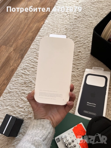 iPhone 17Pro SiliconeCase Черен, снимка 3 - Калъфи, кейсове - 56248385