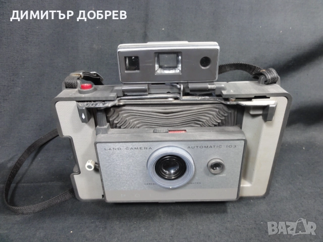 СТАР РЕТРО МЕХОВ ФОТОАПАРАТ POLAROID LAND CAMERA AUTOMATIC 103, снимка 3 - Антикварни и старинни предмети - 52681215