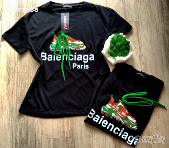 памучни дамски тениски Balenciaga , снимка 2 - Тениски - 44293841
