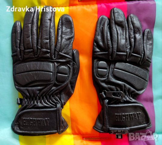 Кожени мото ръкавици, размер S, марка Highway, снимка 1 - Ръкавици - 36849447