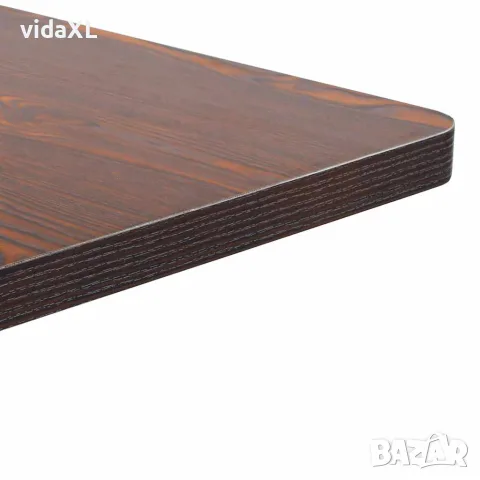 vidaXL Бистро маса, тъмнокафява, 60x60 см, МДФ, снимка 2 - Маси - 56146513
