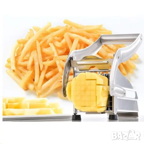 Преса за картофи и други зеленчуци с две сменяеми приставки за рязане от неръждаема стомана, снимка 5 - Други - 49243349