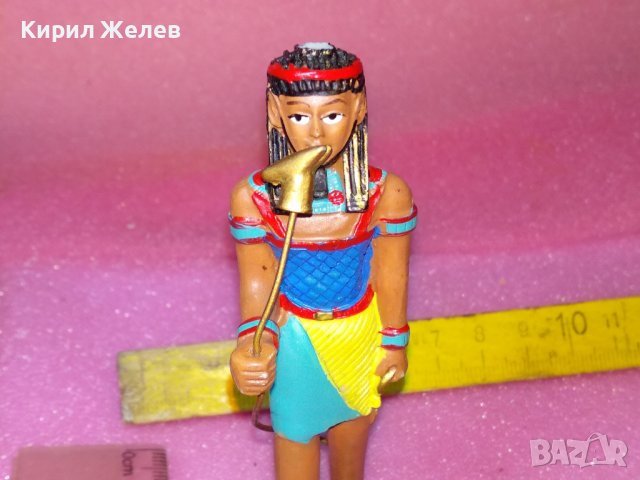 ДЕКОРАТИВНА ПОЛИРЕЗИНОВА ЕГИПЕТСКА СТАТУЕТКА ФИГУРКА с МИТОЛОГИЧНА ТЕМАТИКА СУВЕНИР ЕГИПЕТ 42898, снимка 2 - Статуетки - 44312415