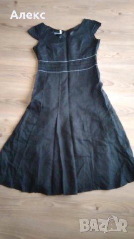 Chicc - черна рокля лен, снимка 1