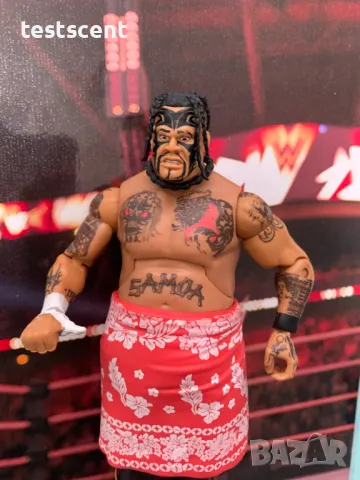 Екшън фигура WWE Umaga Elite Series Умага Самоа Samoa 2011 , снимка 10 - Колекции - 48829949