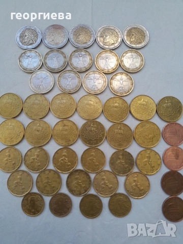 редки евро монети Италия 2002, снимка 6 - Нумизматика и бонистика - 54105457