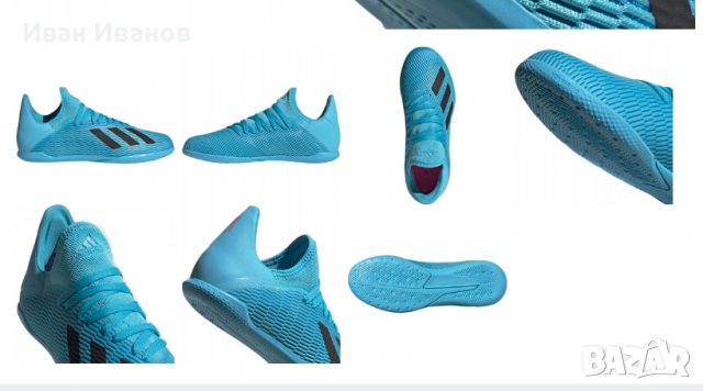 футболни обувки за зала   adidas X 19.3 In  номер 36, снимка 6 - Футбол - 36606493