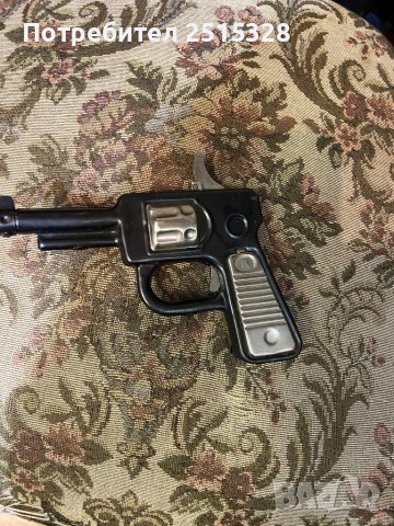 стара метална играчка пистолет, снимка 1 - Колекции - 38740255