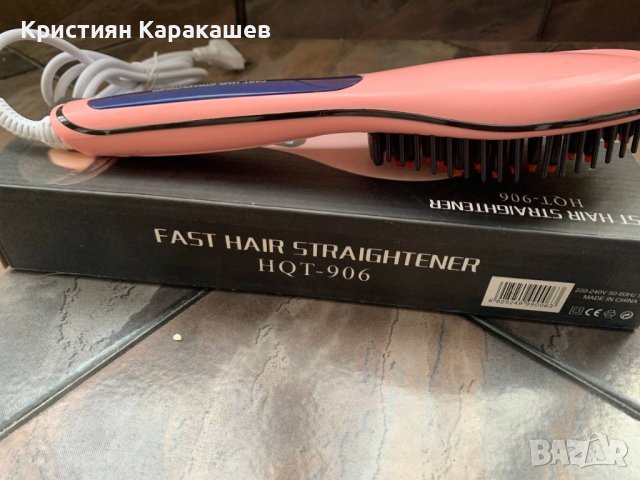 Електрическа четка за изправяне на коса, снимка 5 - Преси за коса - 38870629