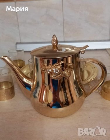 Антикварски чайник, снимка 2 - Антикварни и старинни предмети - 42654103