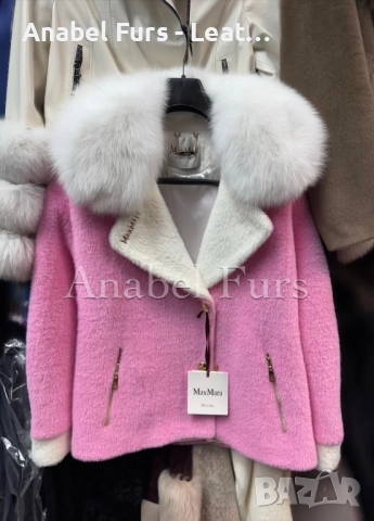 Дамски палта с естествен косъм, снимка 10 - Палта, манта - 52621323