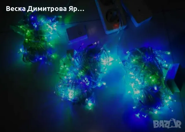LED коледни лампички,5 метра,140 броя, снимка 7 - Друга електроника - 47883711