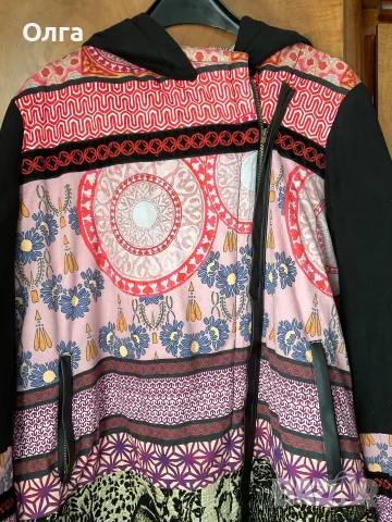 Desigual многоцветно овърсайз патчуърк яке - размер 48, снимка 3 - Якета - 56317685