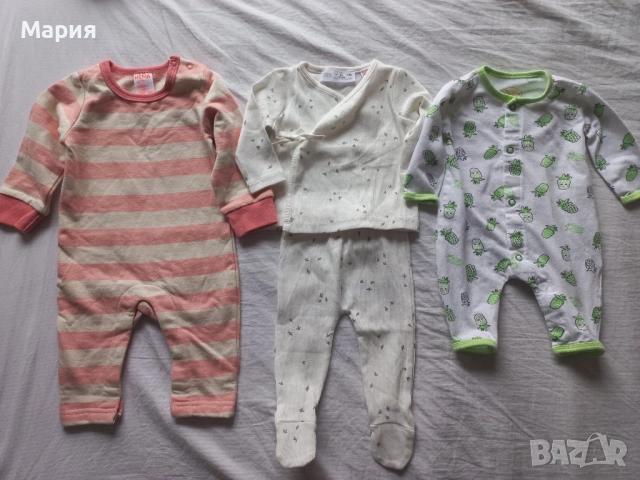 Бебешки дрешки и спален комплект за кошара, снимка 5 - Комплекти за бебе - 52106571