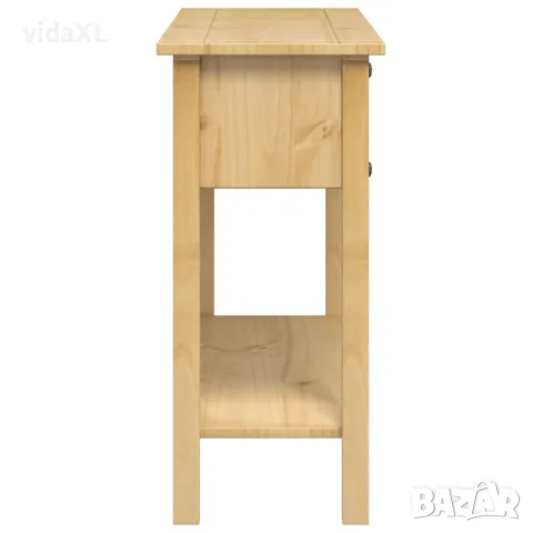 vidaXL Конзолна маса "Corona" 114x34,5x73 см Масивна дървесина, бор, снимка 5 - Маси - 56147389