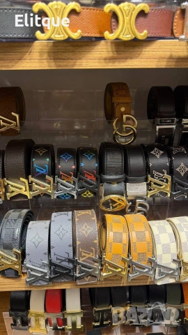 колани от естествена кожа в кутия celine Louis Vuitton Christian Dior Tommy Hilfiger , снимка 15 - Колани - 52907831