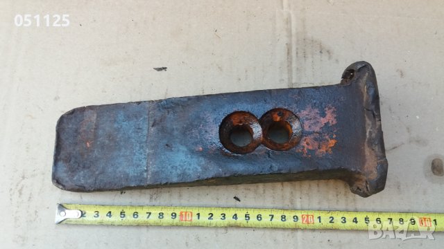 масивна стоманизирана кама, клин секач 4 кг. , снимка 4 - Антикварни и старинни предмети - 40023781