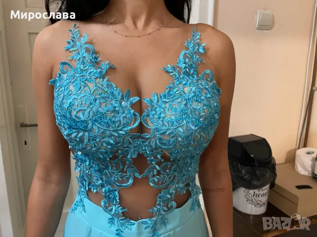 Официална синя рокля, снимка 2 - Рокли - 48199587