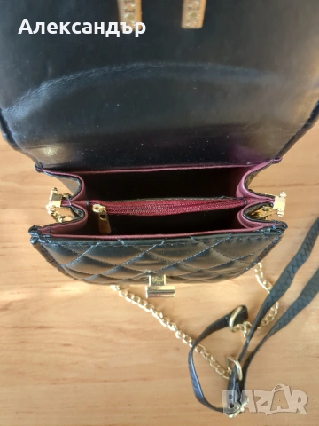 Малка черна дамска чанта, снимка 7 - Чанти - 54323900